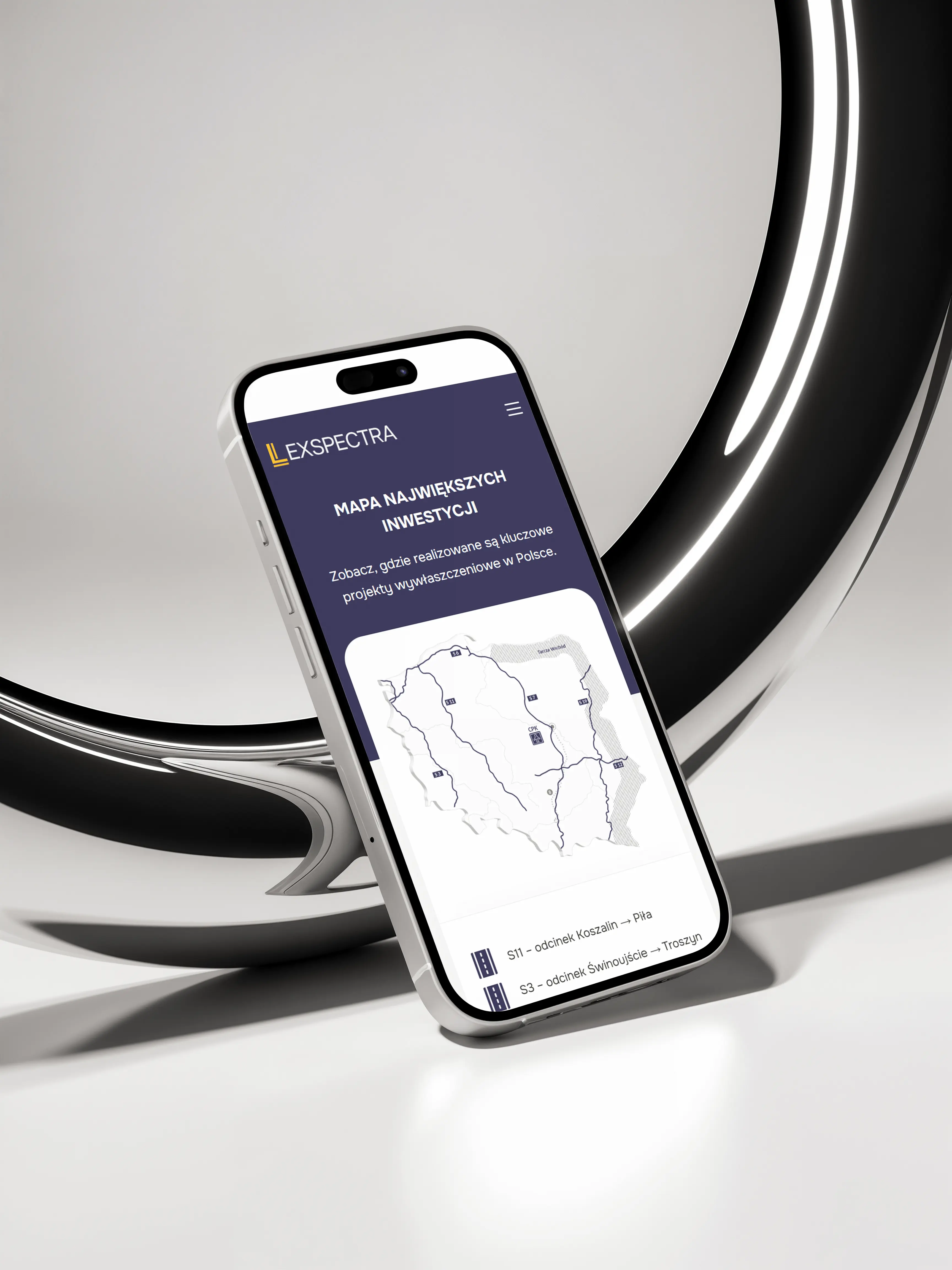 Strona internetowa dla kancelarii prawnej LexSpectra